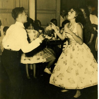 Boris (Bumy) Suster dancing with Katja Sifnaghel -- 1957, Guayaquil