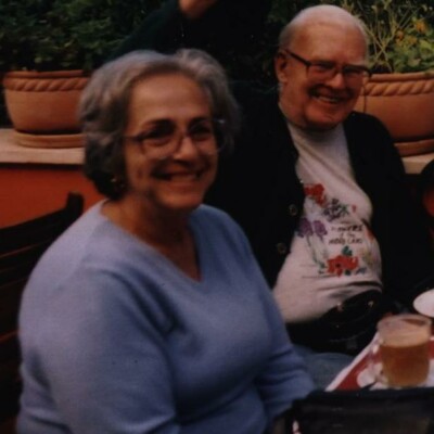 This is me with my second husband Lionel, taken about 2007.  We look pretty much the same now