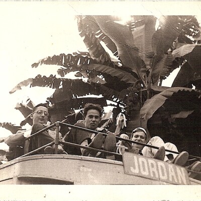 From left: Walter Karger, Witold (Witja) Tuerkel, Elio Schaechter -- ca. 1948