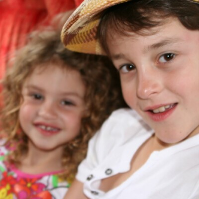 On the road to Playas from Guayaquil -- Morgan Prahm and her uncle, Joel Shefer.