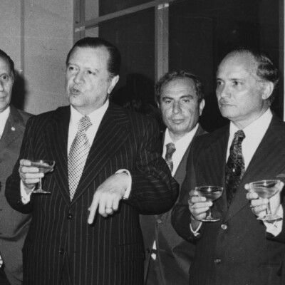 Juan Suster con Rafael Caldera (undated)