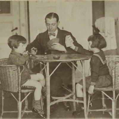 Left to right: Erwin Gumpel, Gustav Gumpel, Gerda Gumpel -- 1926, Hamburg, Germany