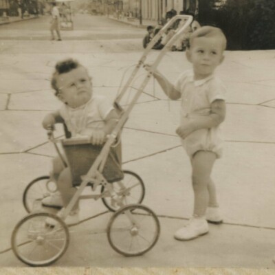 Niko Sifnaghelk and Fred Grunewald -- ca. 1952, Guayaquil