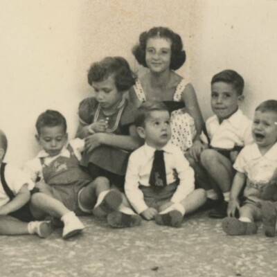 From left: ???, Peter Albers, Susi Albers, Katja Sifnaghel;   Ralf Janowitzer in front, ???, ???