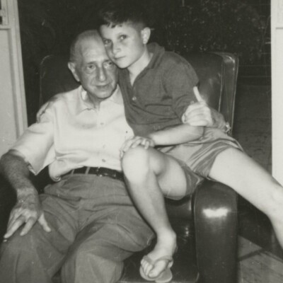 Gustav Gumpel and grandson, Jerry Gumpel