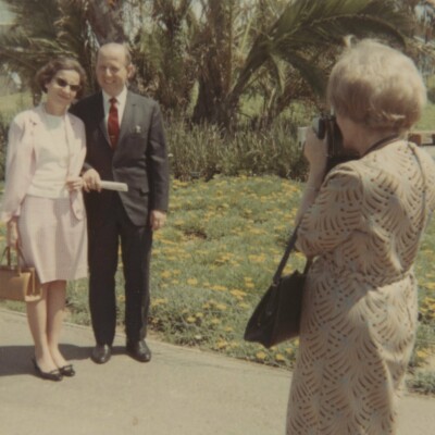 Dita (nee Ginsberg) and Erwin Gumpel being photographed by Lieschen Gumpel (nee Partos)