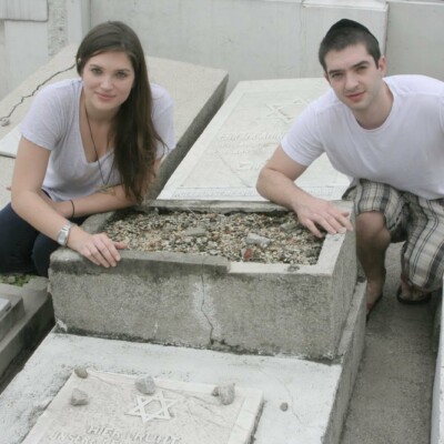 My daughter, Emily, is named after my great-grandmother, Amalie, whose grave we visited today.