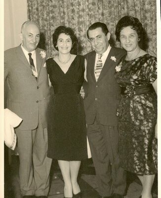 From left: John Koppel, Ruth & Alfred Czarninski, Magda Koppel -- August 26, 1961, Guayaquil