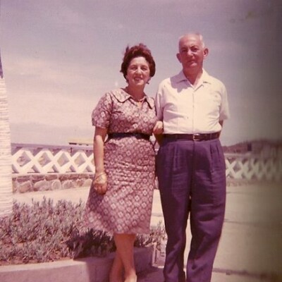 Magda and John Koppel -- 1962, Hotel Humboldt, Playas