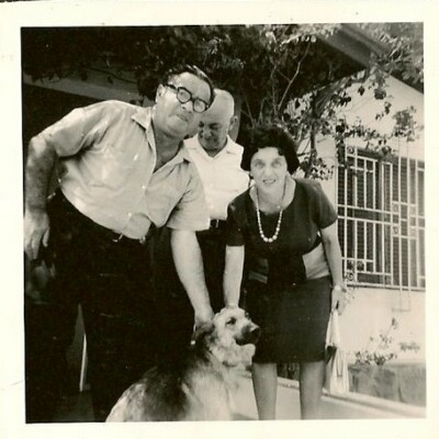 From left: Manea Sifnaghlel and John and Magda Koppel -- 1962