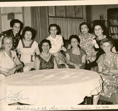 Farewell to the Hirsch Family -- Women's group of Centro Israelita -- August 1958, Guayaquil