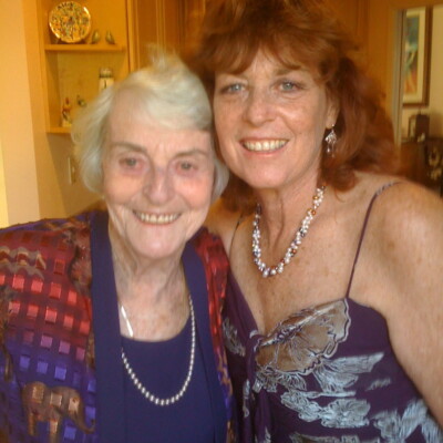 From left:  Ilse Grunewald & daughter, Peggy Ratner (nee Grunewald) -- 2008, San Diego, CA