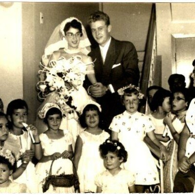 Matrimonio Rama y Moshe Rubin; y Peggy, Vivi, Nury, Monica