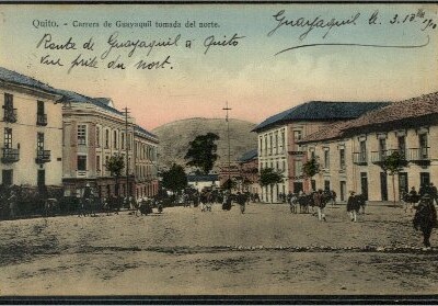 Quito --  Carrera de Guyaquil tomada del norte