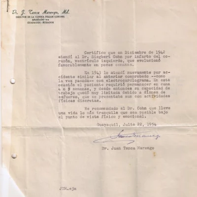 Cati Holland -- Recommendation for her father