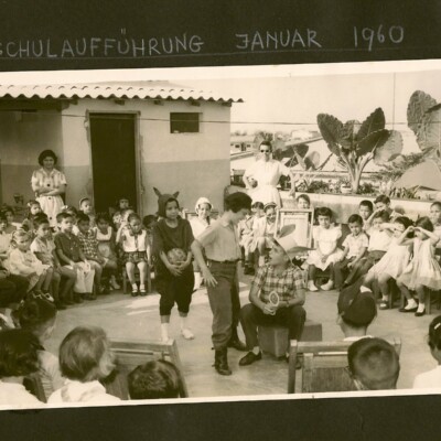Niko Sifnaghel (center) and Fred Grunewald (right) -- 1960, Guayaquil