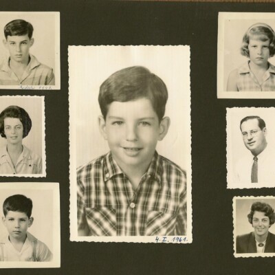 Family portraits for Ecuadorian passports for immigration to the United States -- 1961, Guayaquil
