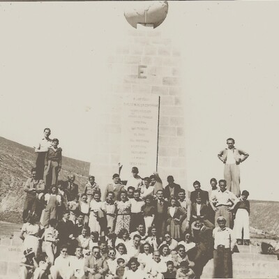 Maccabi Quito club at the Equatorial Monument -- (undated)