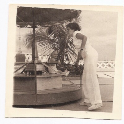 Playas -- Humboldt Hotel: Mother and me, about 1 year old (1952).