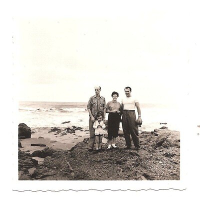 Playas -- Father, me, Miriam Grunauer and Ernesto Grunauer(?).