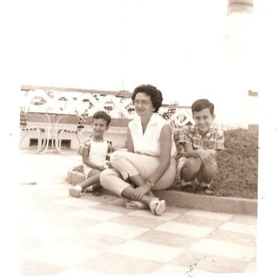 Playas -- Michael, mother and me.