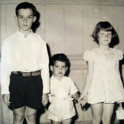 Fred, Ralph and Peggy Grunewald -- ca. 1957, Guayaquil
