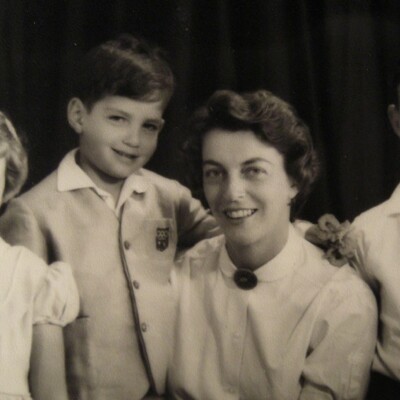 Peggy, Ralph, Ilse (nee Koppel), and Fred Grunewald -- ca. 1959, Guayaquil
