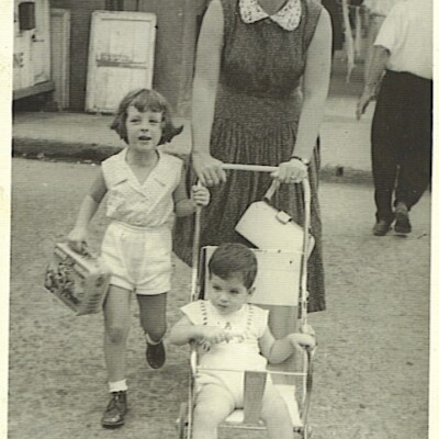 Peggy Grunewald, Ilse Grunewald (nee Koppel) and Ralph Grunewald -- 1957, Guayaquil