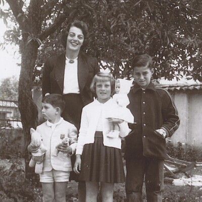 From left:  Ralph Grunewald, Ilse Grunewald (nee Koppel), Peggy Grunewald, Fred Grunewald -- 1960, Quito
